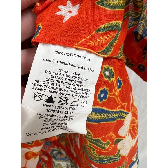 Tory Burch Floral Tunic size 6 - Picture 4 of 4